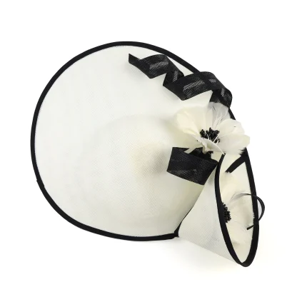 Unique Floral Disc Sinamay Fascinator - Image 14