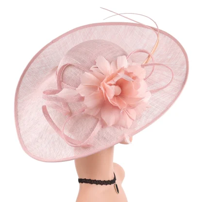 Unique Floral Disc Sinamay Fascinator - Image 10