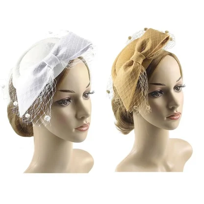 Bow Knot Headpiece with Mesh Detailing - Image 3