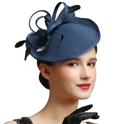 Polka Dot Pattern Cocktail Hat - Image 2
