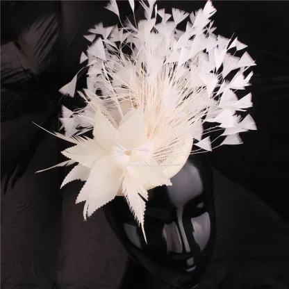 Fascinator with Fancy Faux Feather Design - Image 9