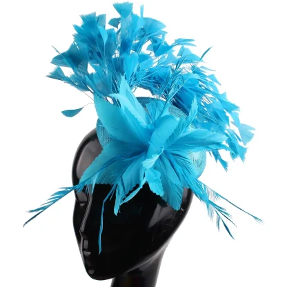 Fascinator with Fancy Faux Feather Design - Image 7