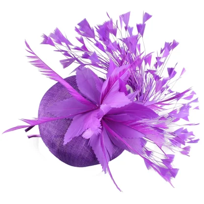 Fascinator with Fancy Faux Feather Design - Image 3