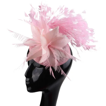 Fascinator with Fancy Faux Feather Design - Image 6