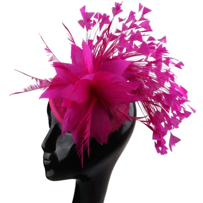 Fascinator with Fancy Faux Feather Design - Image 5