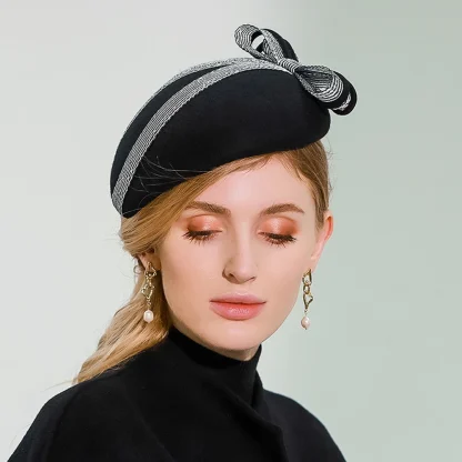 Pillbox Vintage-style Fascinator with Bowknot