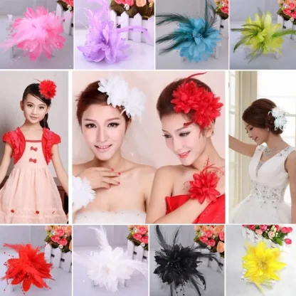 Hair Clip Fascinator with Floral Shape Design - Image 9