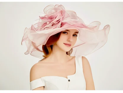 Glamorous Cocktail Hat with Flowy Design