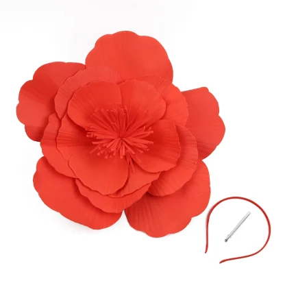 Exaggerated Unique Floral Cocktail Hat - Image 14