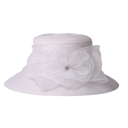 Bucket Hat Headpiece with Floral Design - Image 2