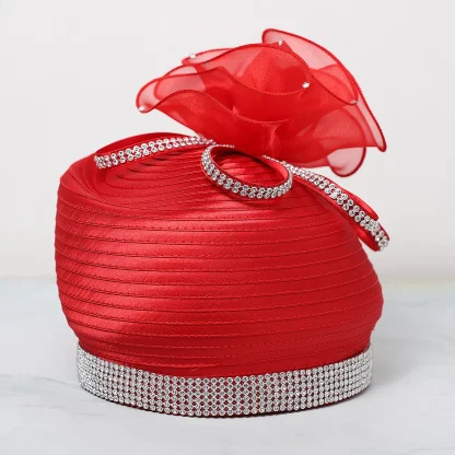 Luxury Retro Cocktail Hat with Bling Design - Image 4