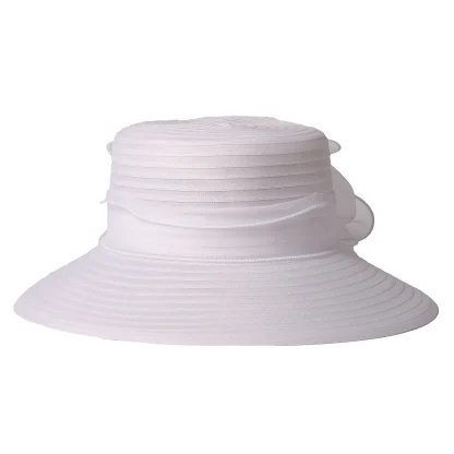 Bucket Hat Headpiece with Floral Design - Image 4