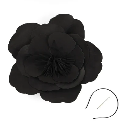 Exaggerated Unique Floral Cocktail Hat - Image 12