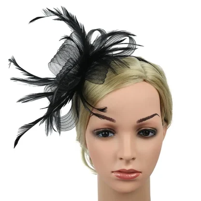 Lightweight Fascinator with Faux Feather - Image 2