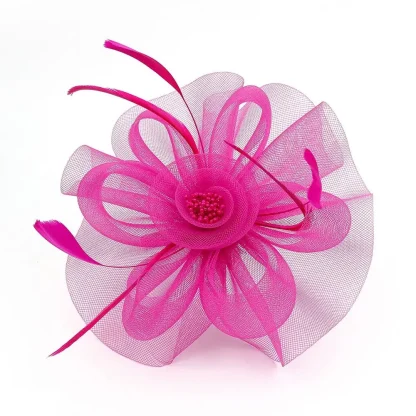 Sheer Lightweight Floral Headband Fascinator