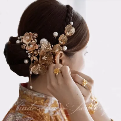 Stylish Floral Headpiece with Luxury Design - Image 5
