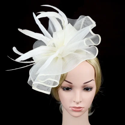 Bold Fascinator with Ruffle Design - Image 7