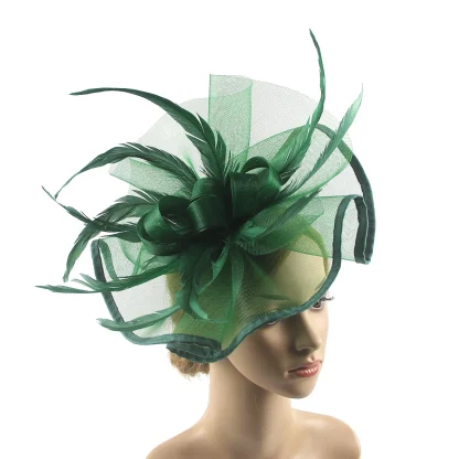 Bold Fascinator with Ruffle Design - Image 4