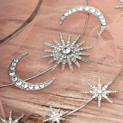 Creative Headpiece with Moon and Star Decor - Image 4