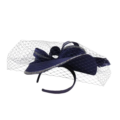 Luxury Cocktail Hat with Net Veil - Image 12