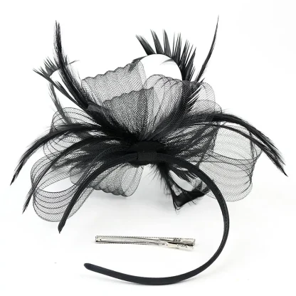 Lightweight Fascinator with Faux Feather - Image 7
