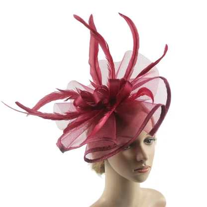 Bold Fascinator with Ruffle Design - Image 6