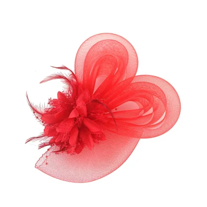 Exquisite Mesh Fascinator with Floral Design - Image 7