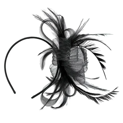 Lightweight Fascinator with Faux Feather - Image 4