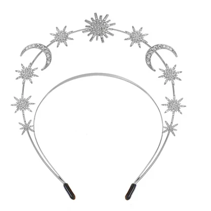 Creative Headpiece with Moon and Star Decor - Image 11