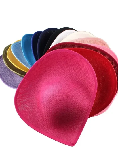 Large Disc Cocktail Hat with Solid Color - Image 6