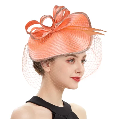 Luxury Cocktail Hat with Net Veil - Image 8