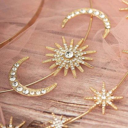 Creative Headpiece with Moon and Star Decor - Image 6