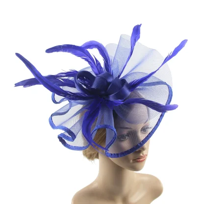 Bold Fascinator with Ruffle Design - Image 3