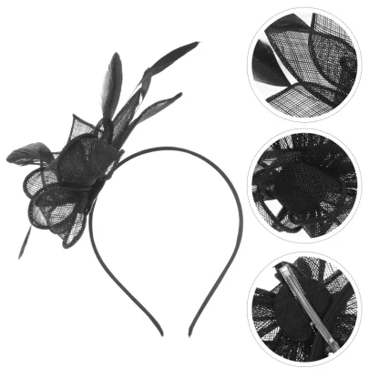 Lightweight Mesh Fascinator with Clip - Image 4