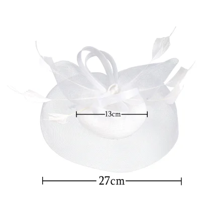 Whimsical Mesh Fascinator with Bow Design - Image 15