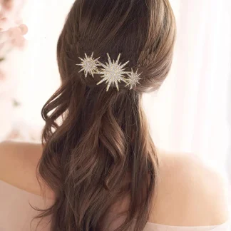Sparkling Luxury Headpiece with Star Decor