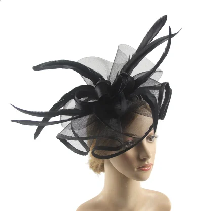 Bold Fascinator with Ruffle Design - Image 2