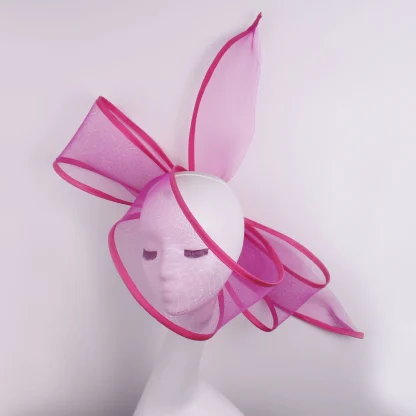 Exaggerated Bow Mesh Fascinators - Image 7