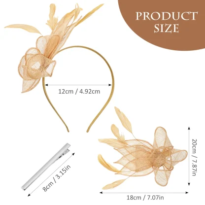 Lightweight Mesh Fascinator with Clip - Image 9