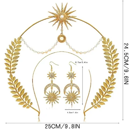Creative Headpiece with Moon and Star Decor - Image 13