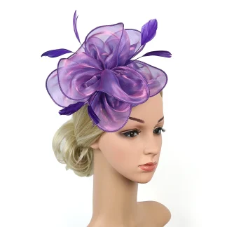 Dainty Floral Mesh Solid Headpiece