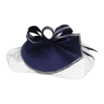 Luxury Cocktail Hat with Net Veil - Image 13