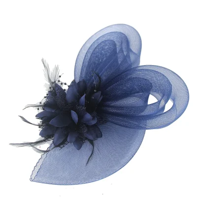 Exquisite Mesh Fascinator with Floral Design - Image 9